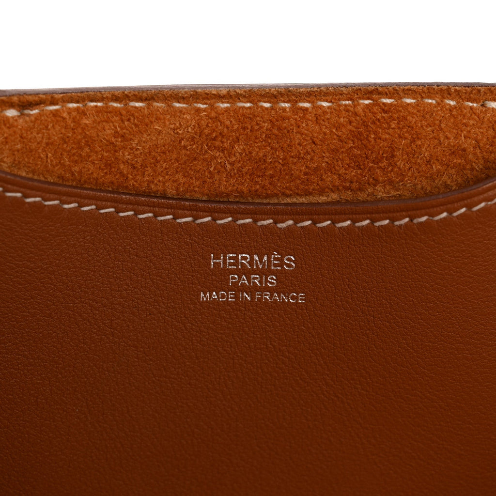 Taurillon Clemence Swift In-The-Loop 18 Bag Gold