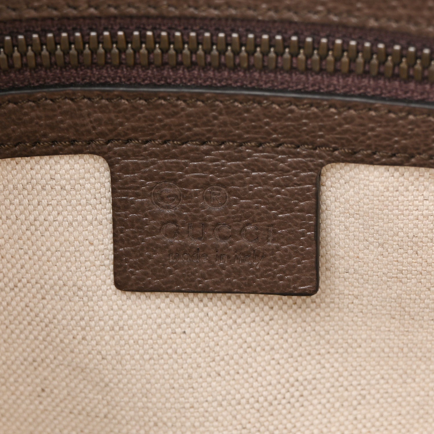 GG Supreme Monogram Web Medium Ophidia Messenger Bag Brown