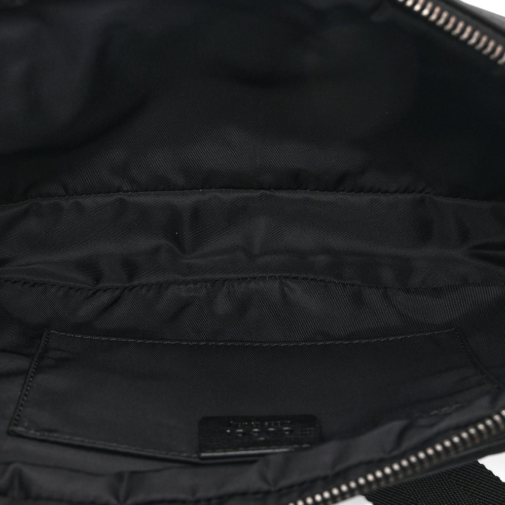 Guccissima Nylon Belt Bag  Black