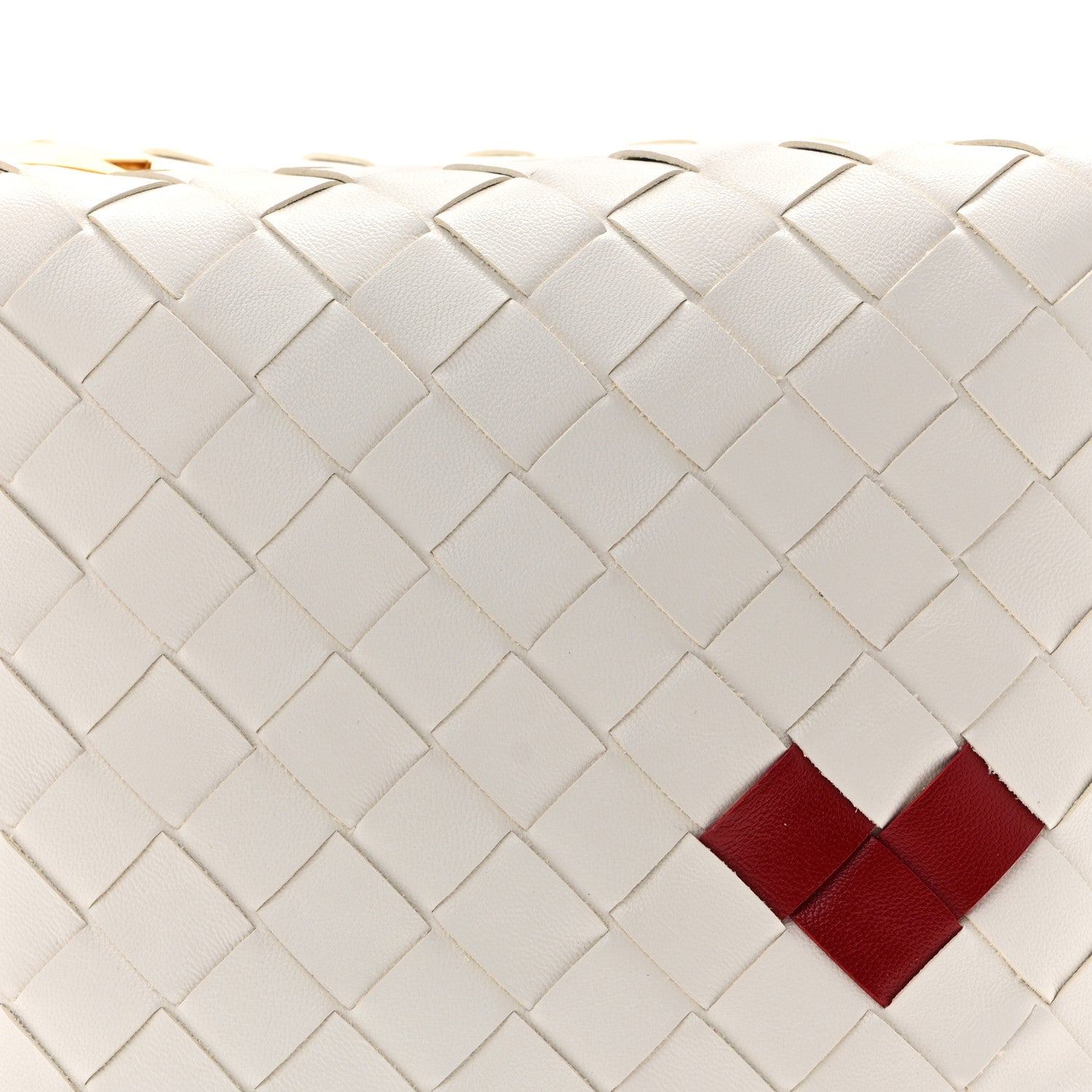 Nappa Intrecciato Heart Candy Wallace White