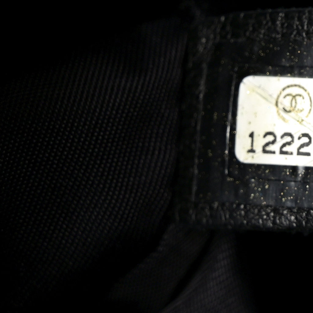 Coated Canvas Quilted Paris Biarritz Bowler Black