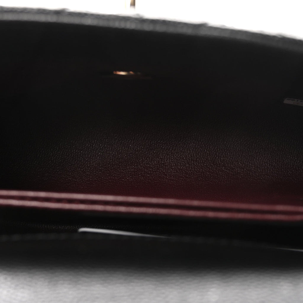 Caviar Quilted Extra Mini Coco Handle Flap Black