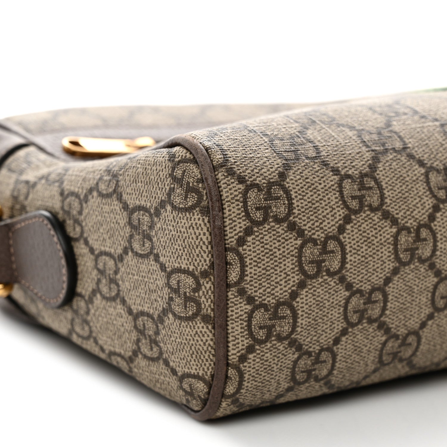 GG Supreme Monogram Web Small Ophidia Shoulder Bag Brown