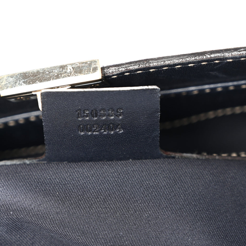 Guccissima Large Treasure Boston Navy