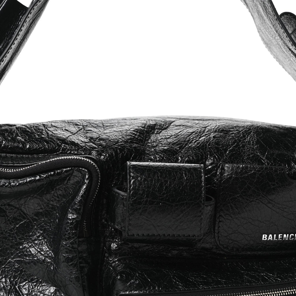 Agneau Arena Men's Superbusy Small Sling Zip Shoulder Bag Black
