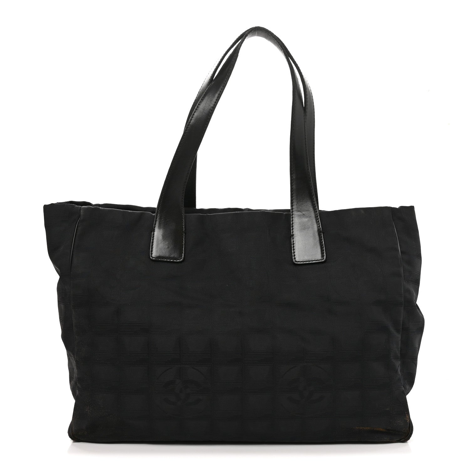 Nylon Medium Travel Tote Black