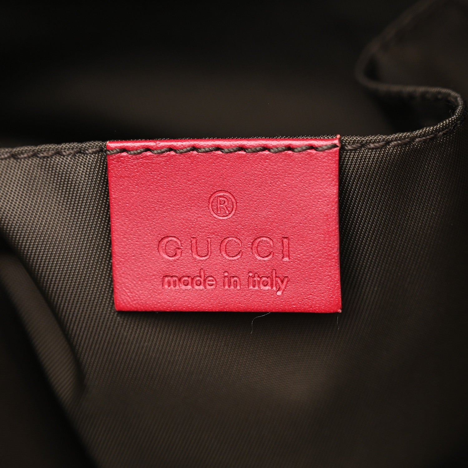 GG Monogram Medium Web Handle Vertical Tote Red