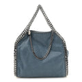 Shaggy Deer Mini Falabella Fold Over Tote Light Blue