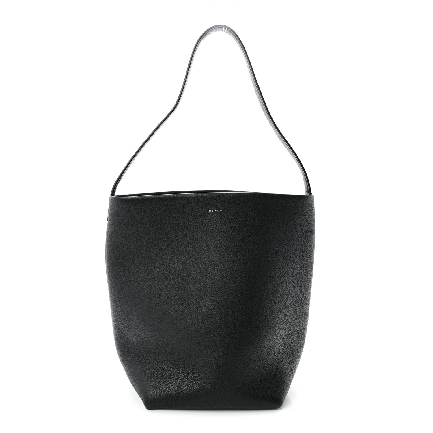 Grained Calfskin Medium N/S Park Tote Black