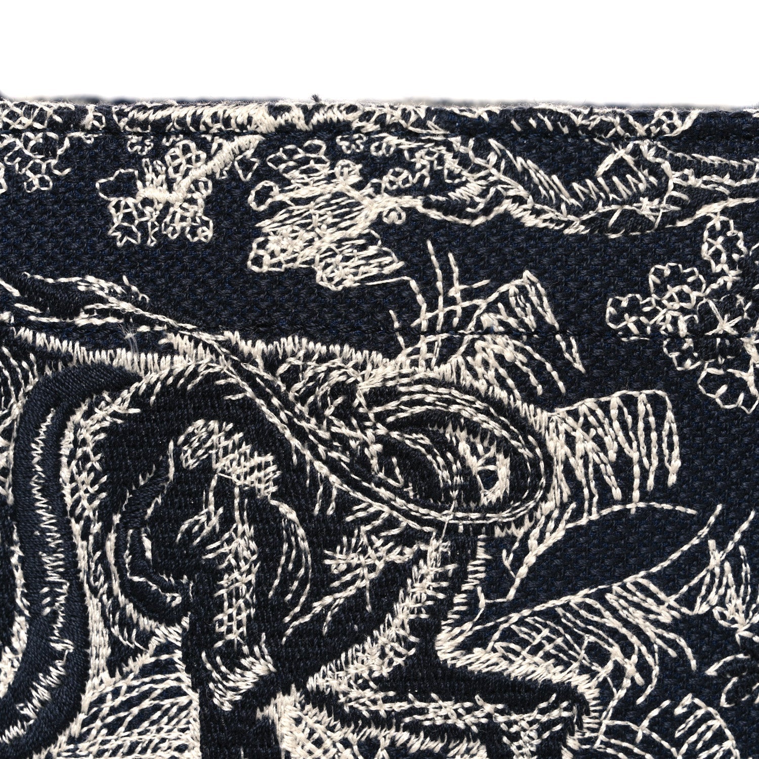 Canvas Embroidered Large Dioriviera Toile De Jouy Reverse Book Tote Blue