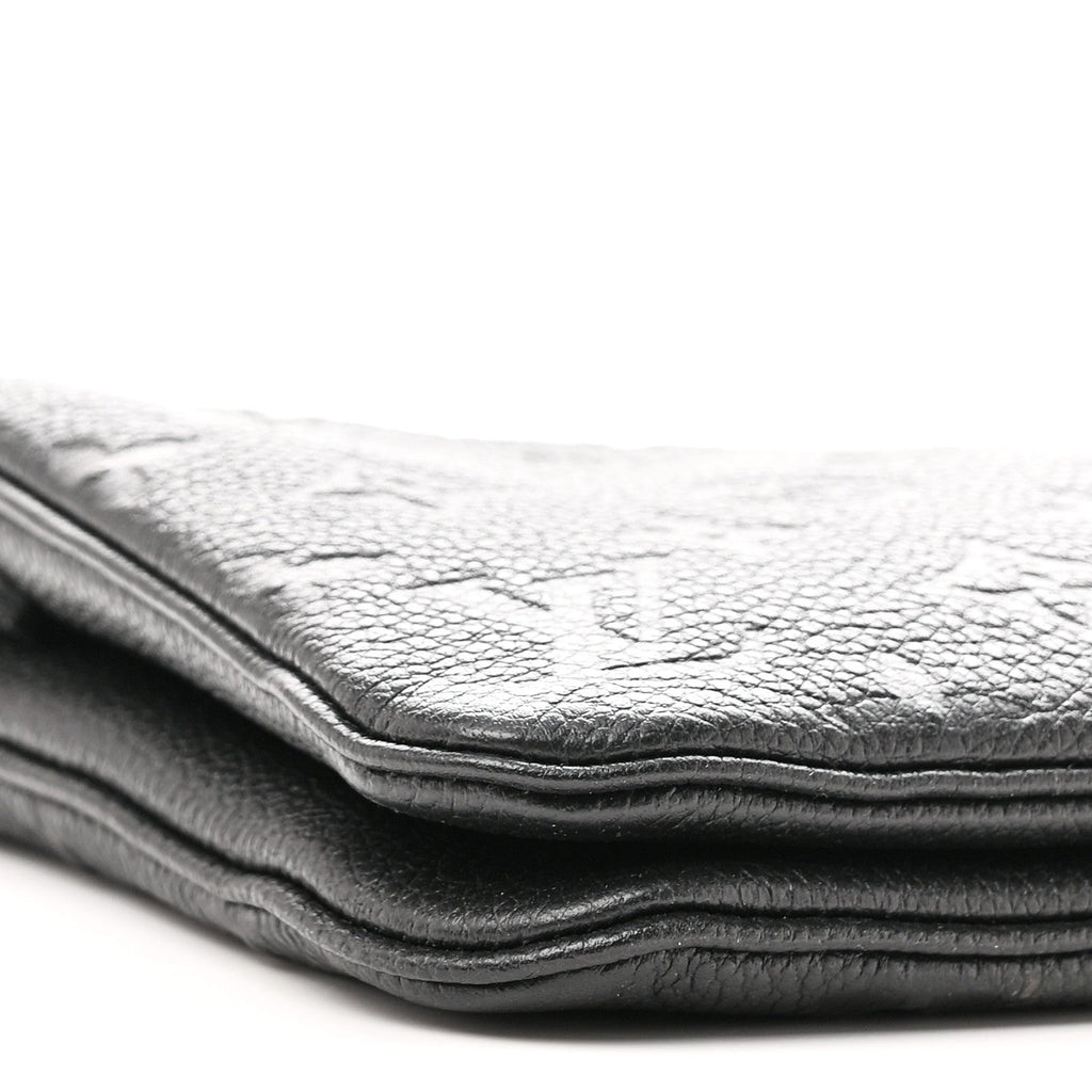 Empreinte Double Zip Pochette Black