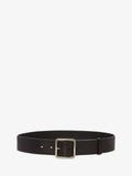 Alexander Mcqueen Grainy leather belt