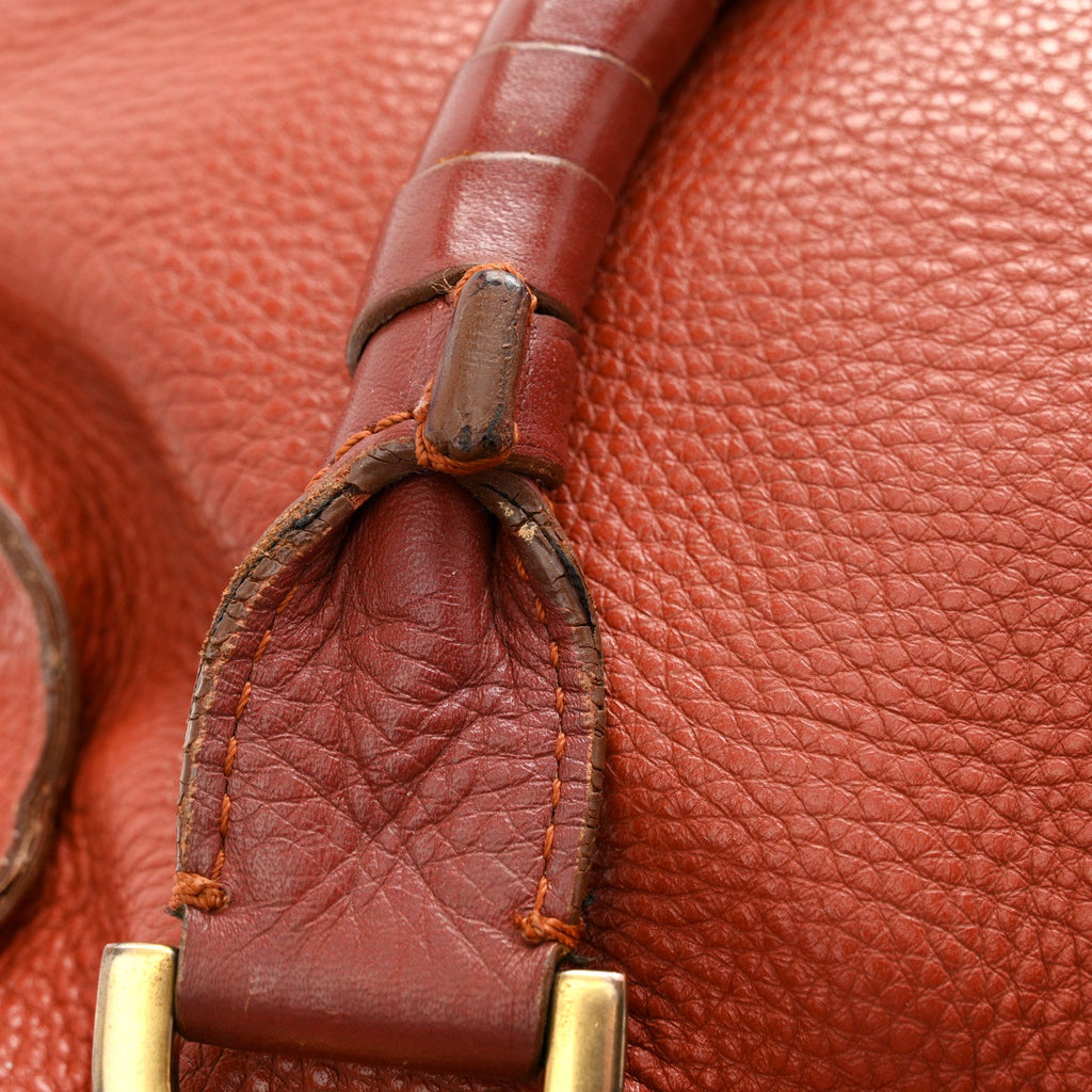 Calfskin Medium Marcie Satchel Brown Delight