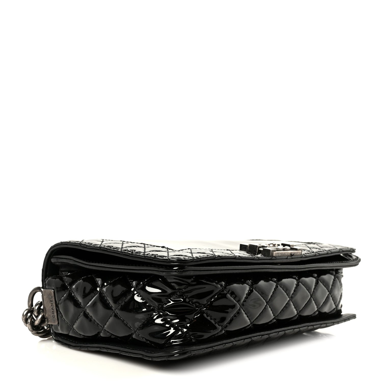 Patent New Medium Boy Reverso Flap Black