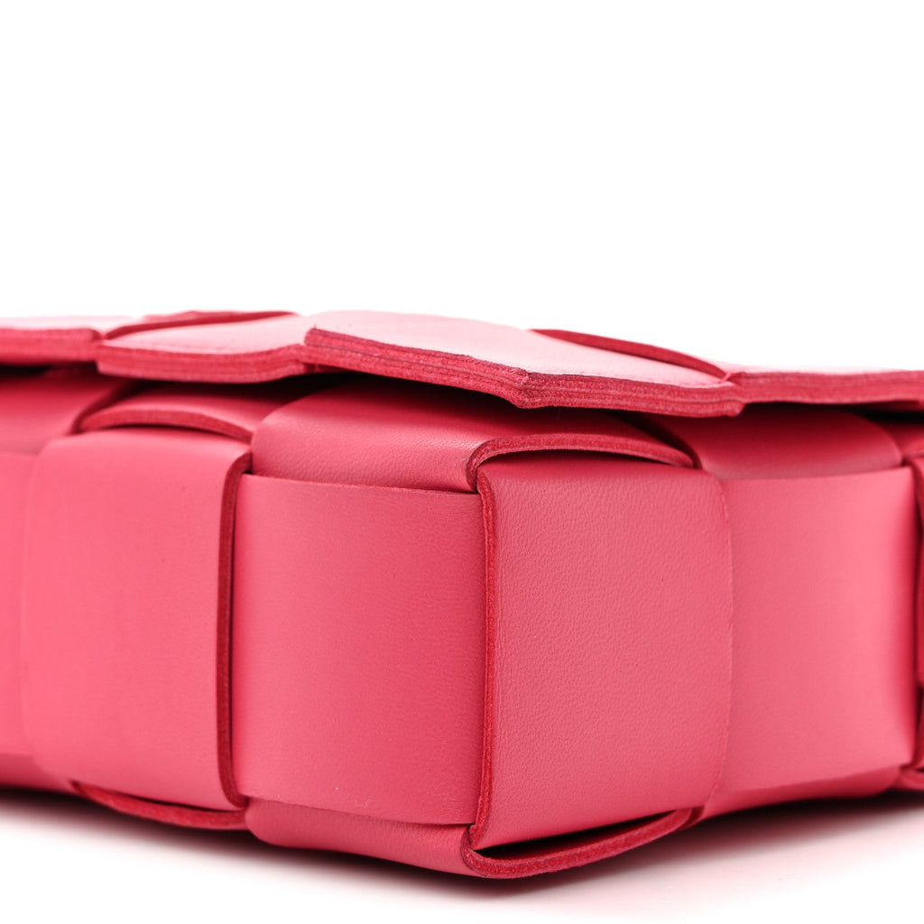 Lambskin Maxi Intrecciato Cassette Crossbody Bag Lollipop