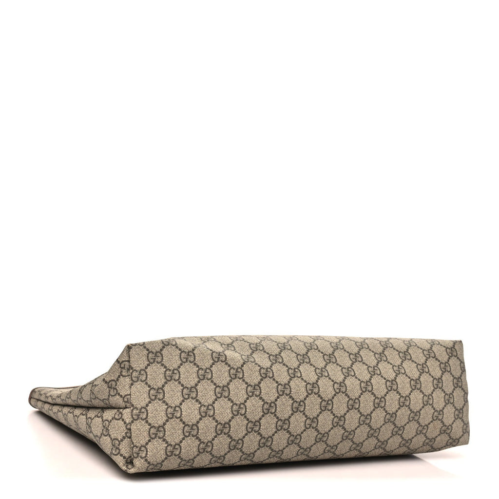 GG Plus Monogram Medium Signature Web Loop Tote Brown