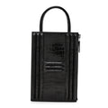 Shiny Porosus Crocodile Lisse Kelly Cadena Clutch Black
