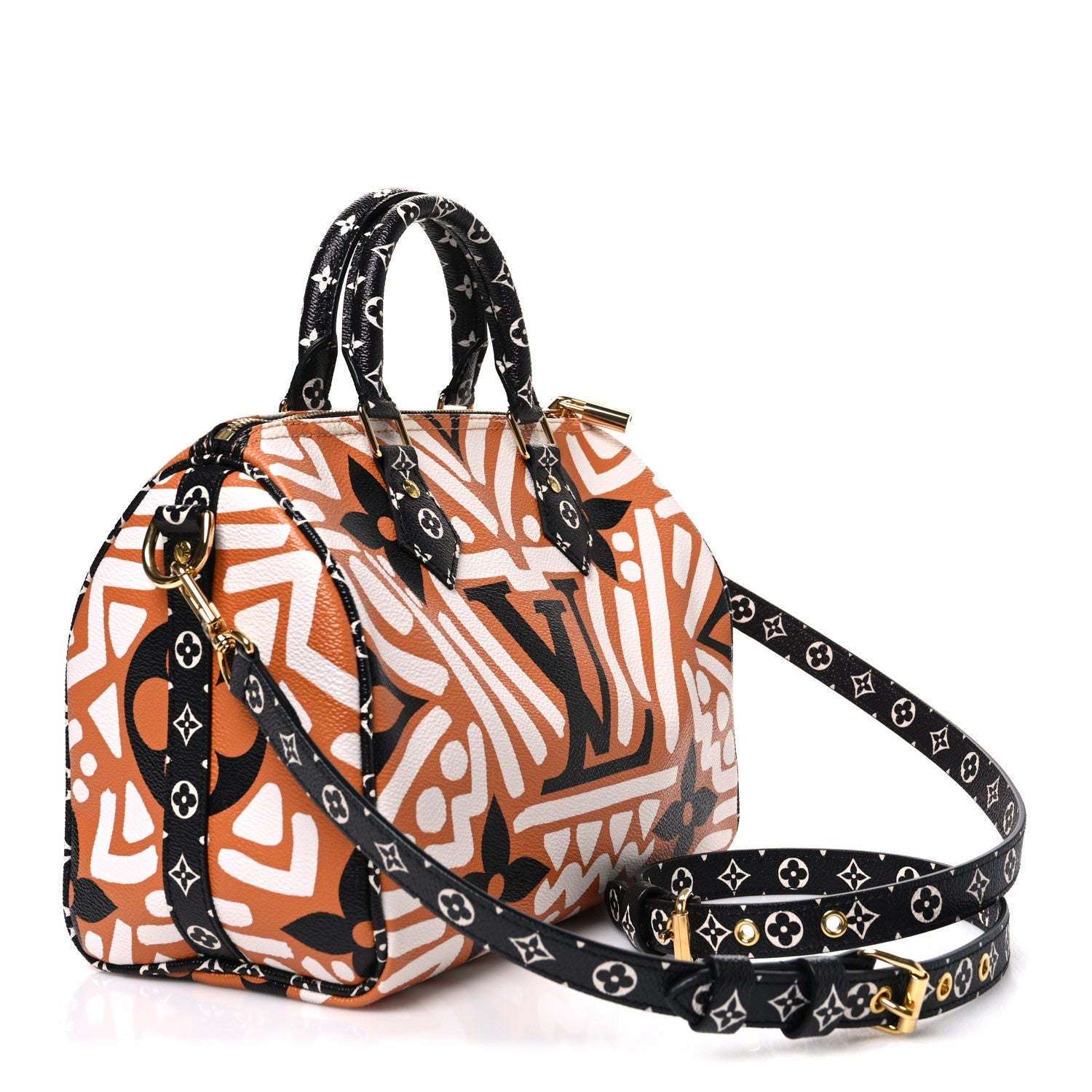 Monogram Giant Crafty Speedy Bandouliere 25 Creme Caramel