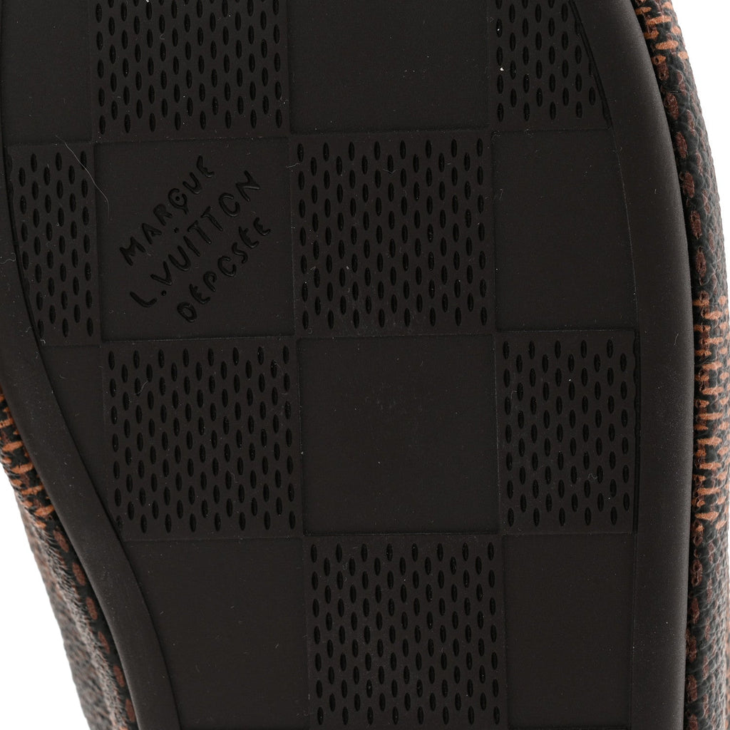 Damier Ebene Palace Slippers 35 Mocha