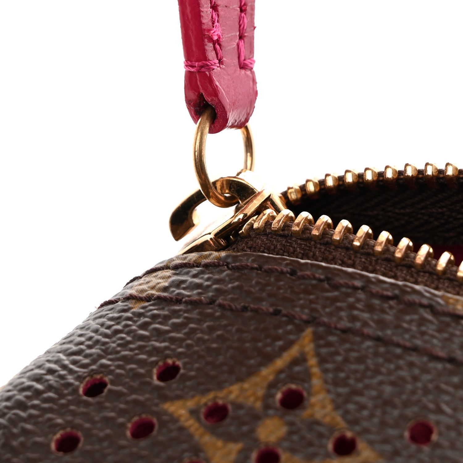 Monogram Perforated Speedy 30 Fuchsia