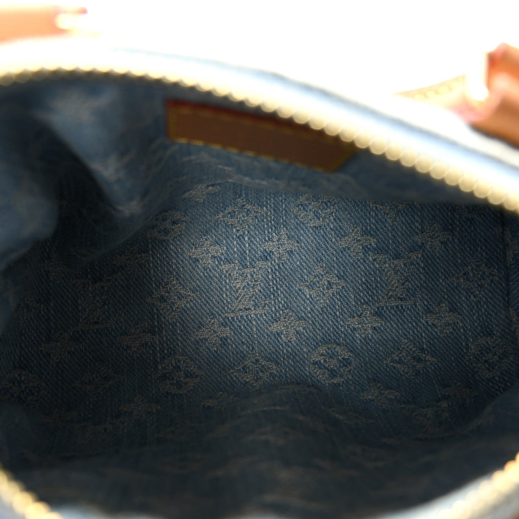 Monogram Denim Nano Speedy Sky Blue