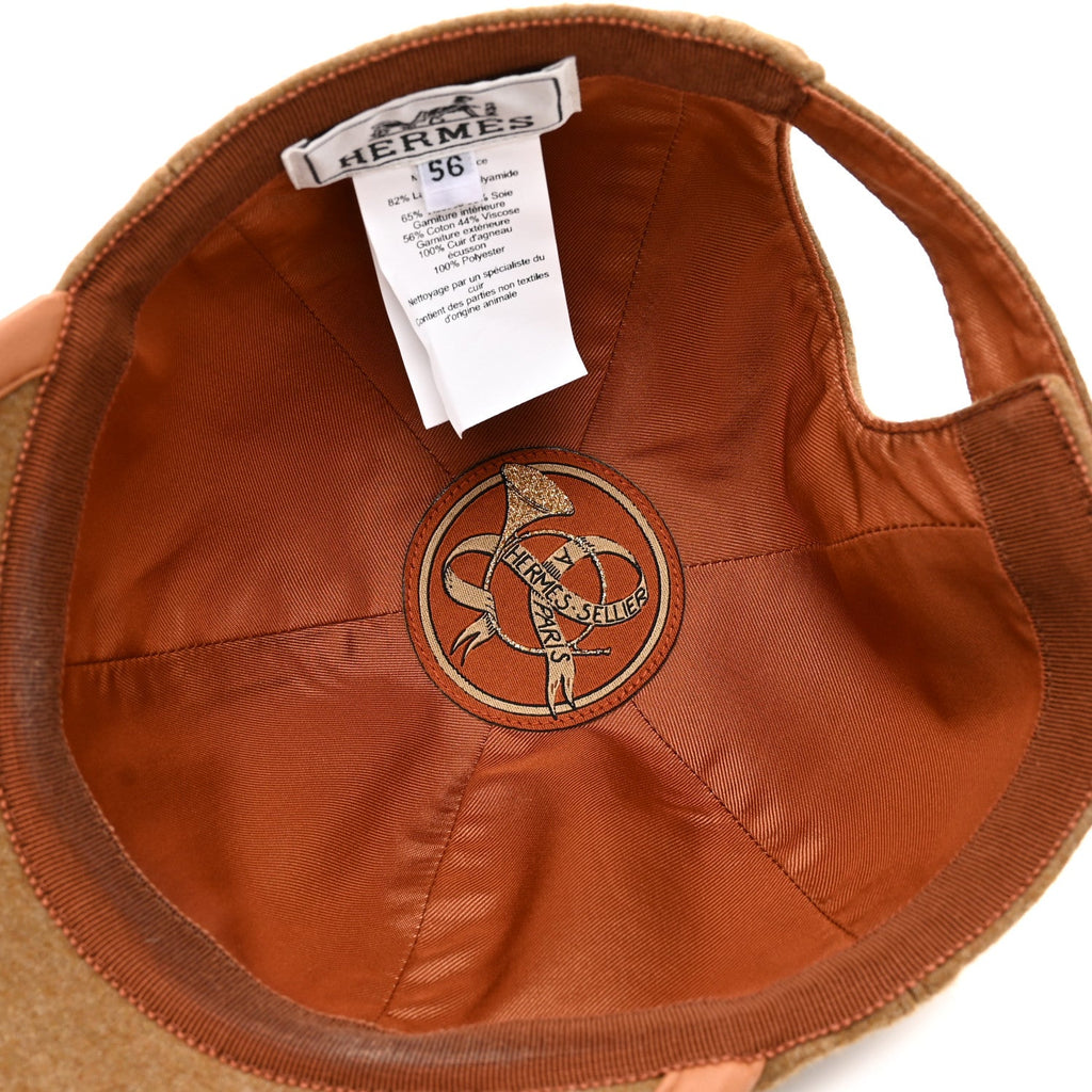 Wool Lambskin Serena Cap 56 Gold