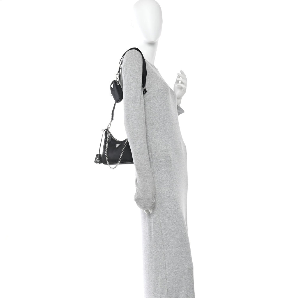 Nylon Re-Edition 2005 Shoulder Bag Black
