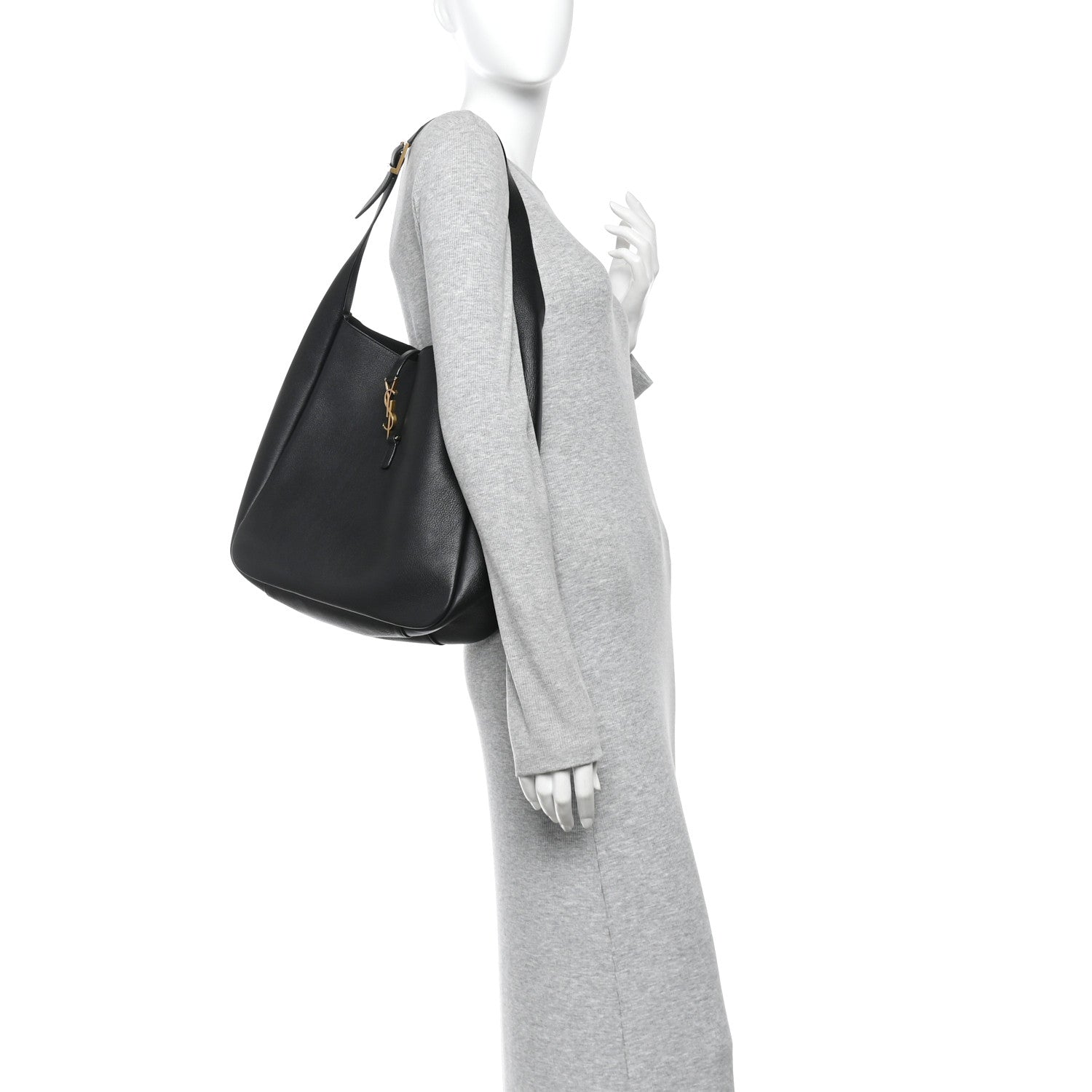 Supple Calfskin Large Le 5 A 7 Soft Hobo Black