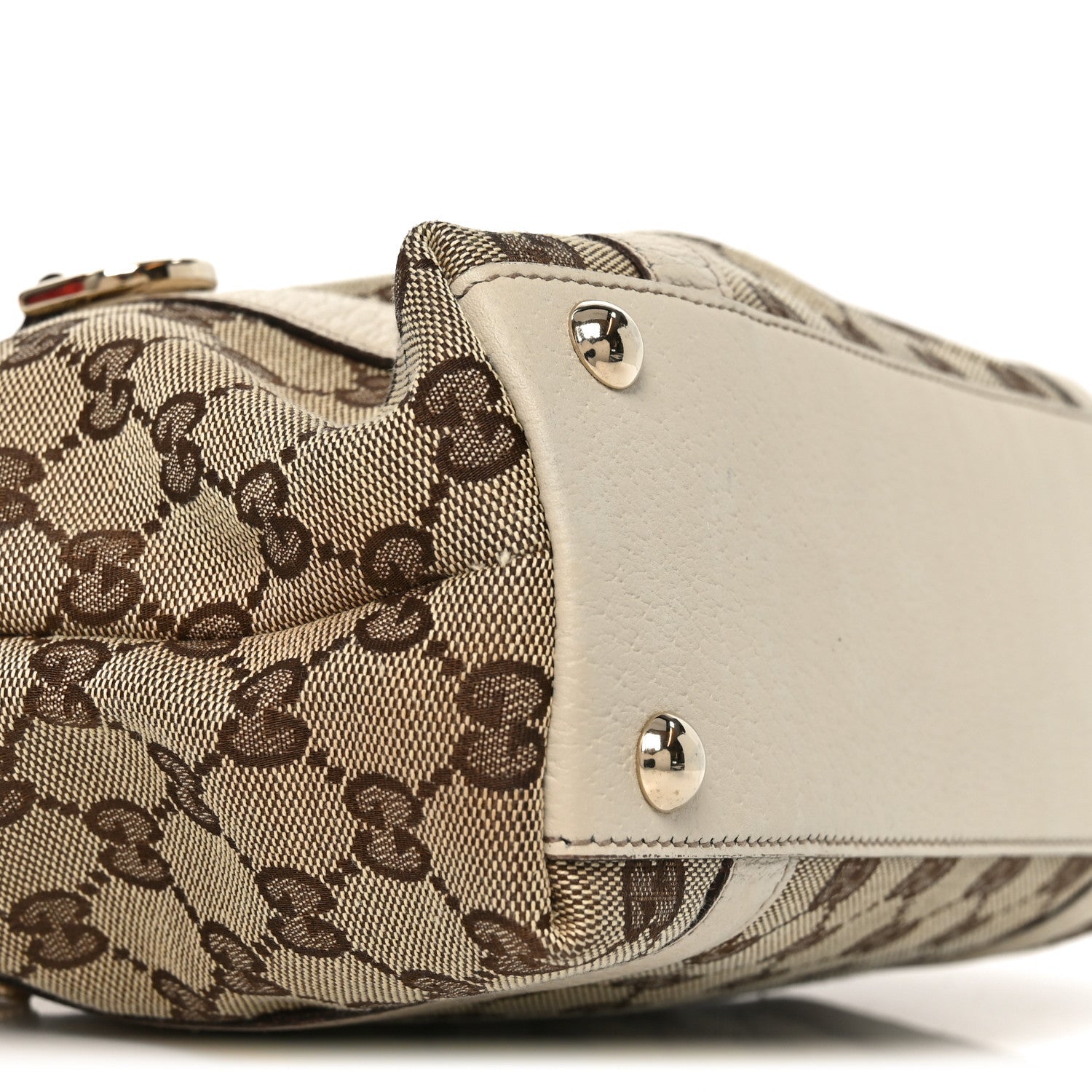 Monogram Small Abbey Tote Off White