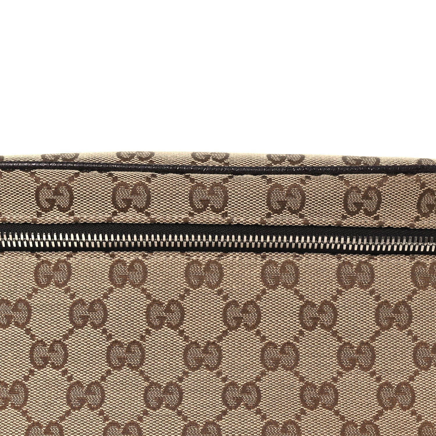 Monogram Dollar Calfskin Waist Pouch Beige Ebony Testa di Moro Marrone Scuro