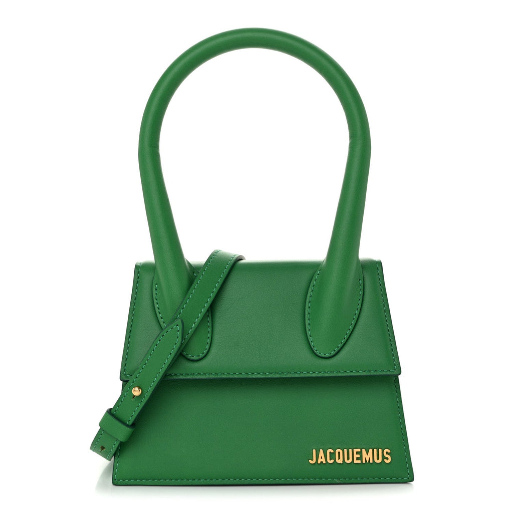 Smooth Calfskin Le Chiquito Moyen Green