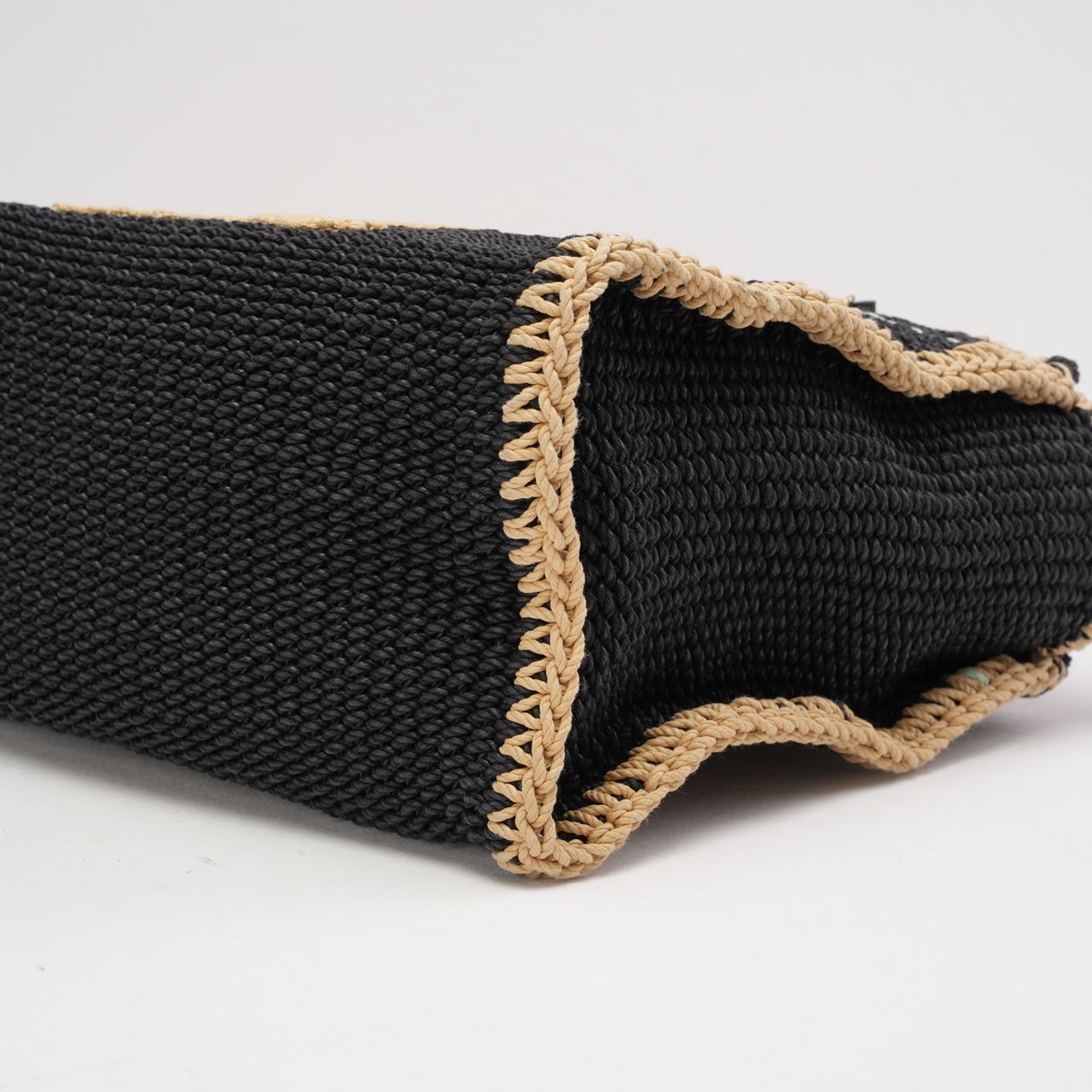 Chanel Black Cotton Crochet Small Deauville 2024