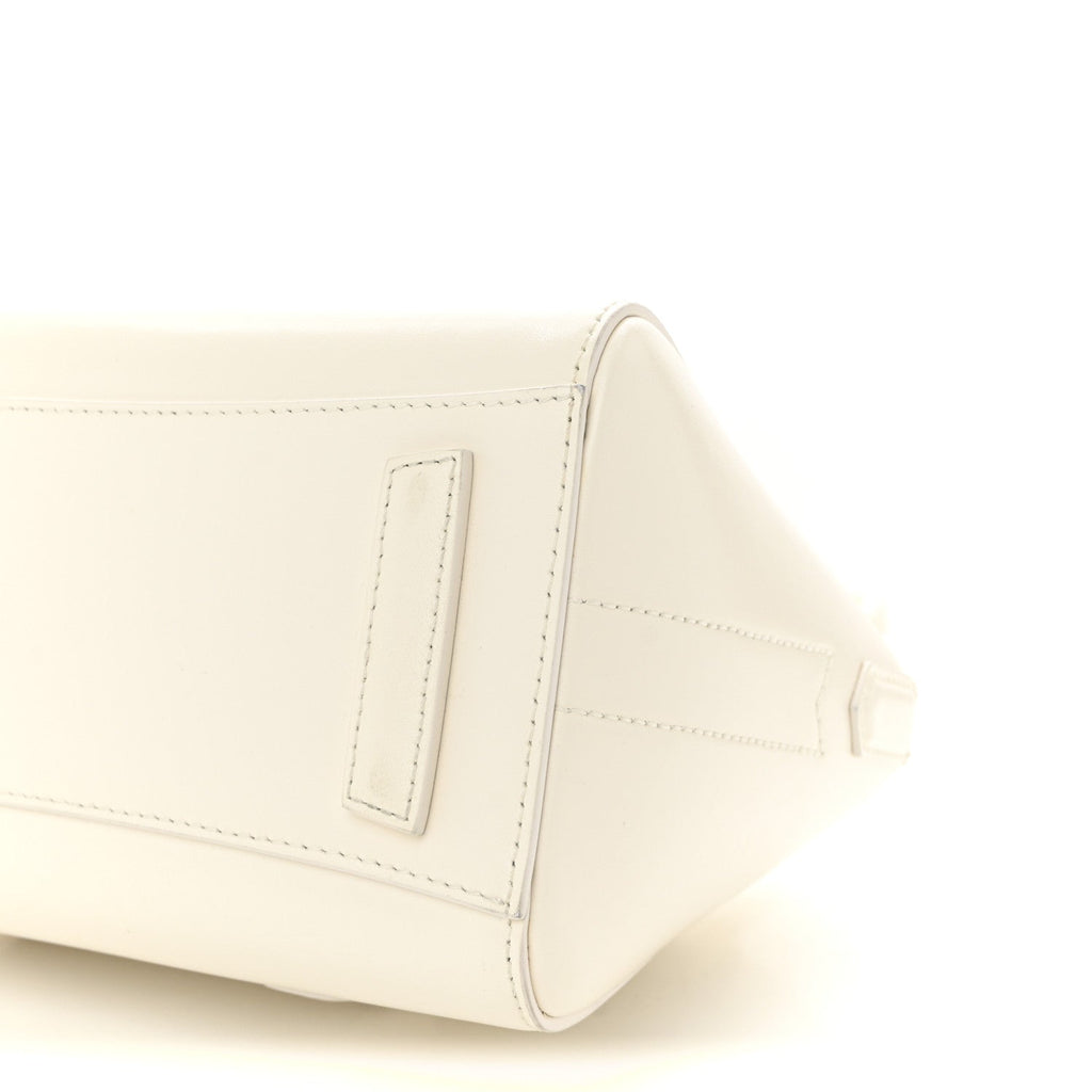 Box Calfskin Mini Lock Antigona Shoulder Bag Ivory