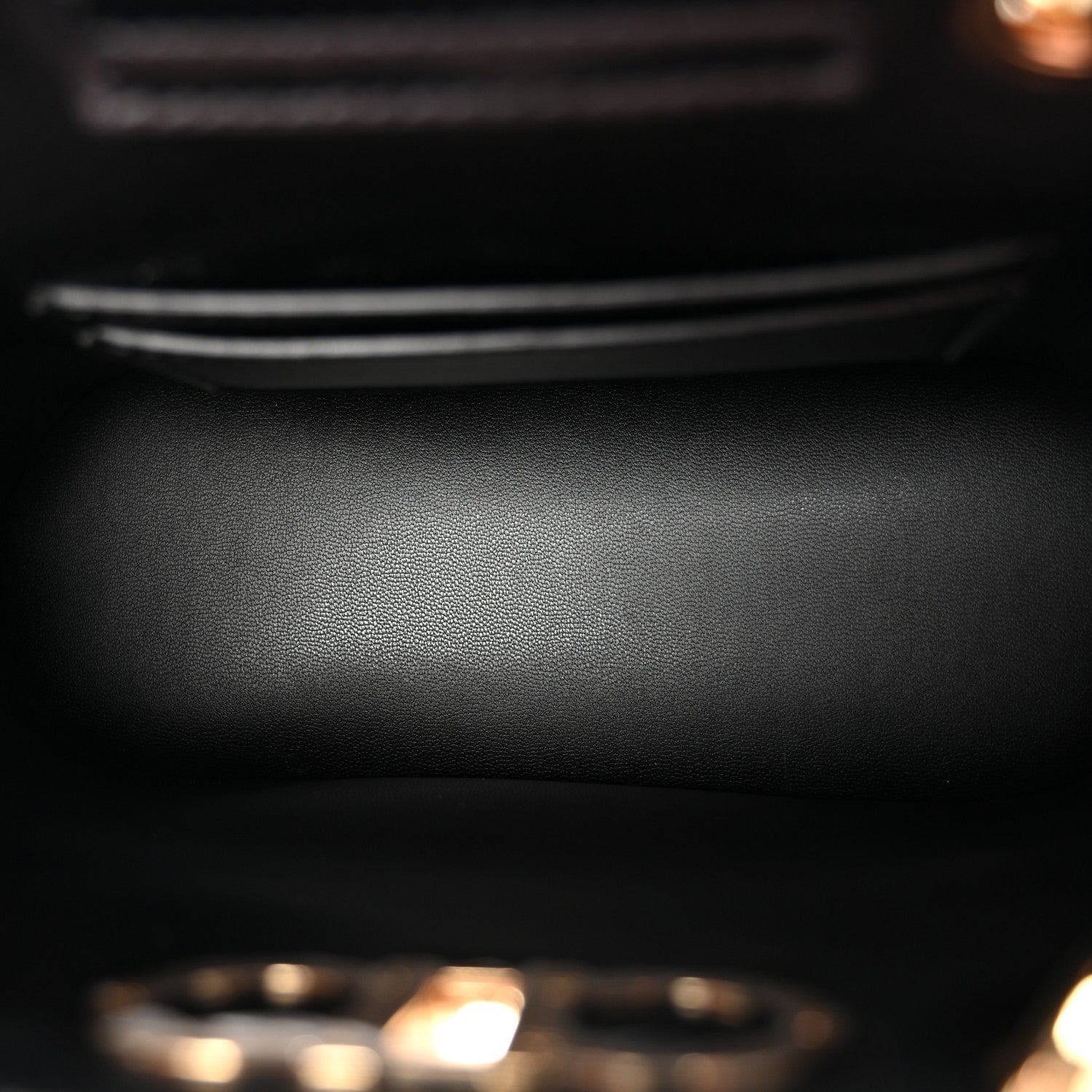 Calfskin Embossed Logo Plaque Gancini Tote Black