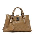 Nappa Intrecciato Small Roma Tote New Cigar