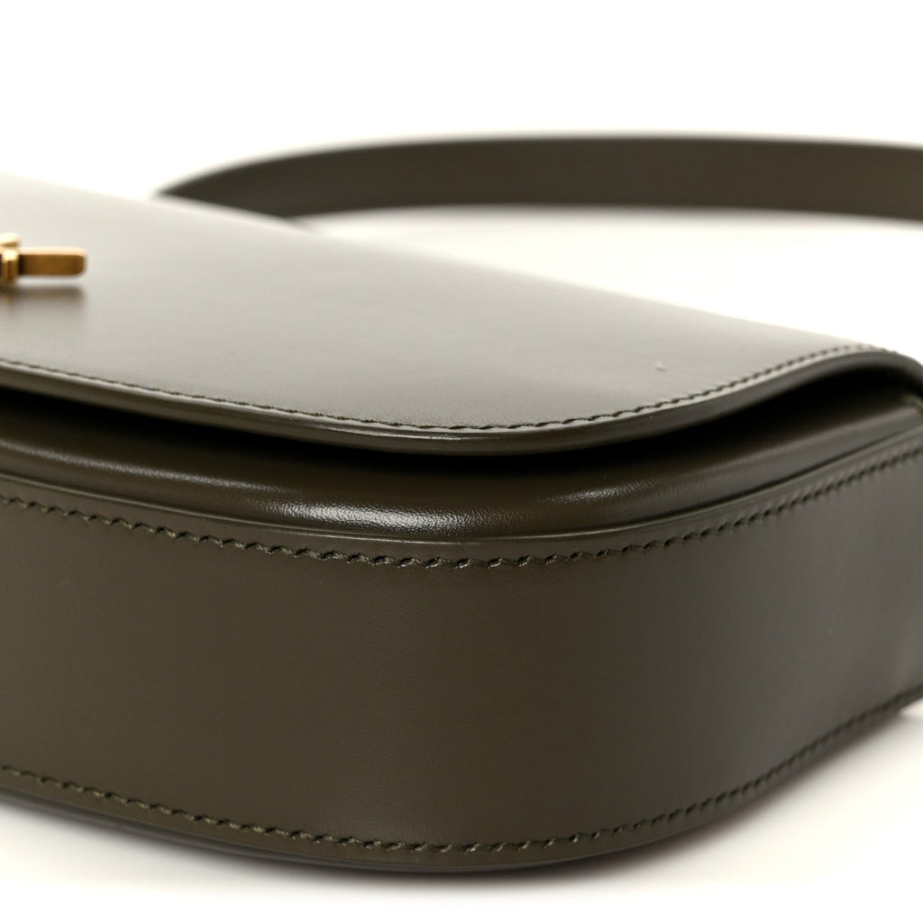 Box Calfskin Mini Voltaire Shoulder Bag  Deep Musk