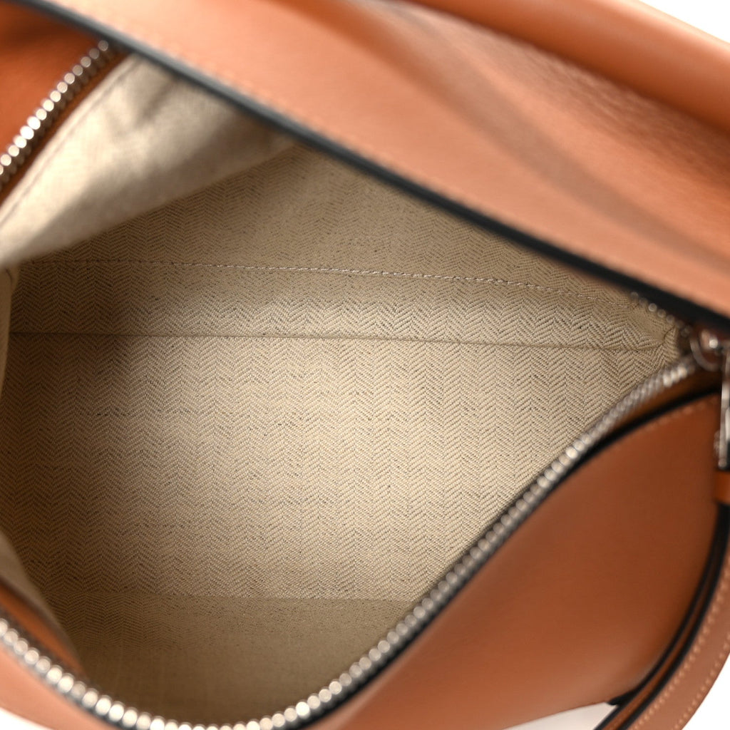 Calfskin Small Puzzle Edge Bag Tan