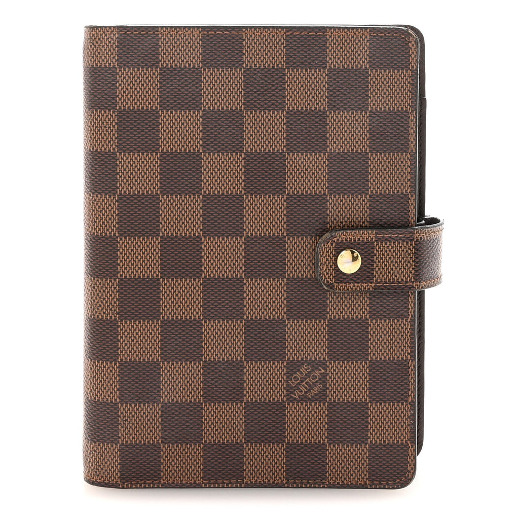 Damier Ebene Medium Ring Agenda Cover