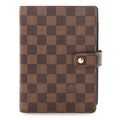 Damier Ebene Medium Ring Agenda Cover