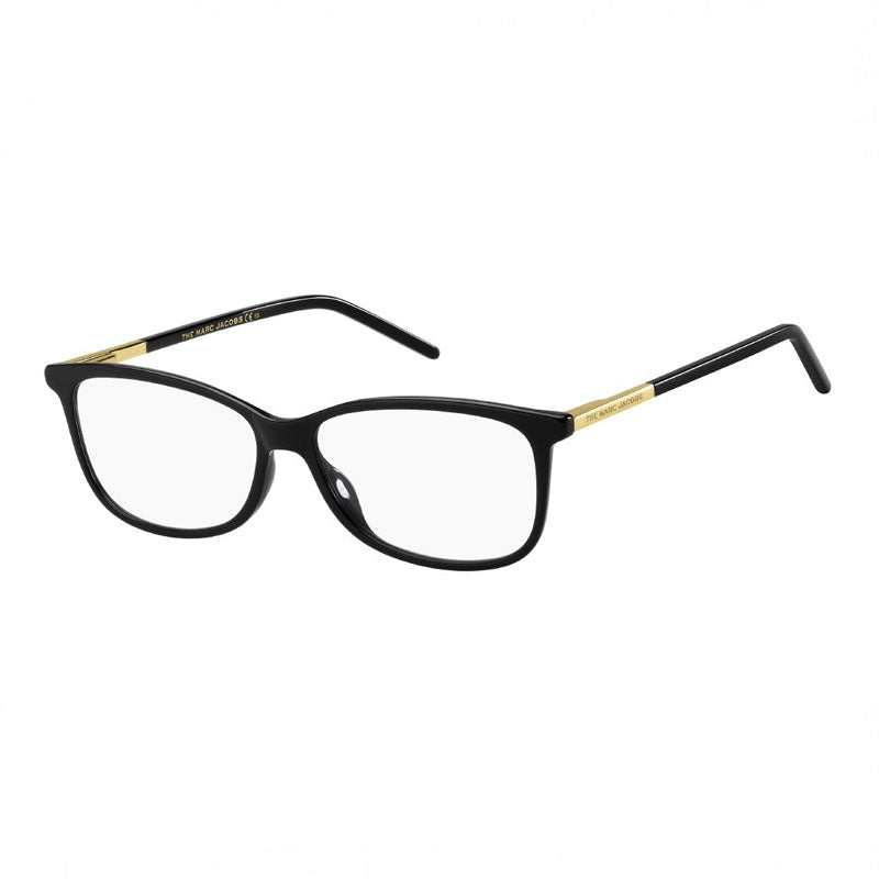 Marc Jacobs Eyeglasses Rectangle Full Rim, Black Frame and Clear Demo Lenses Lens MARC513080700