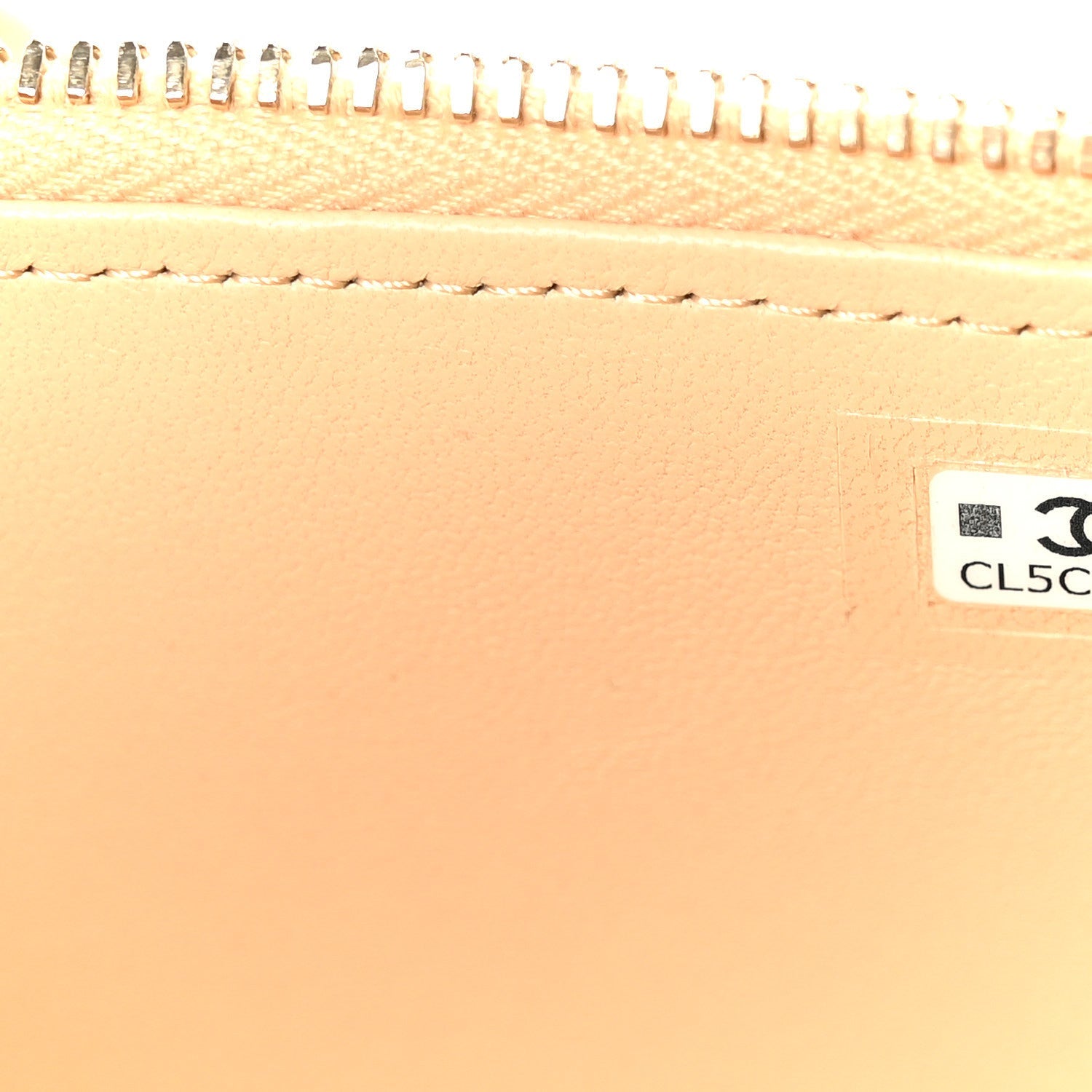 Braided Raffia Quilted Top Handle Slim Vanity Case With Chain Beige