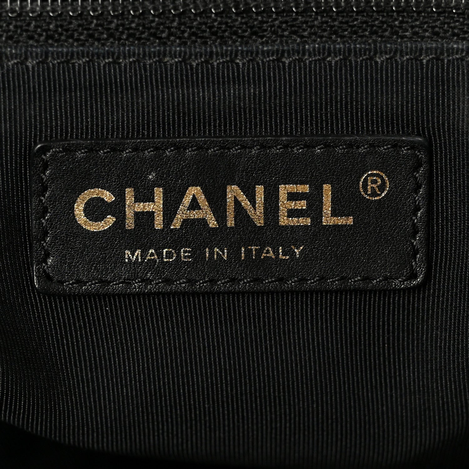 Calfskin Cerf Executive Shopper Tote Black