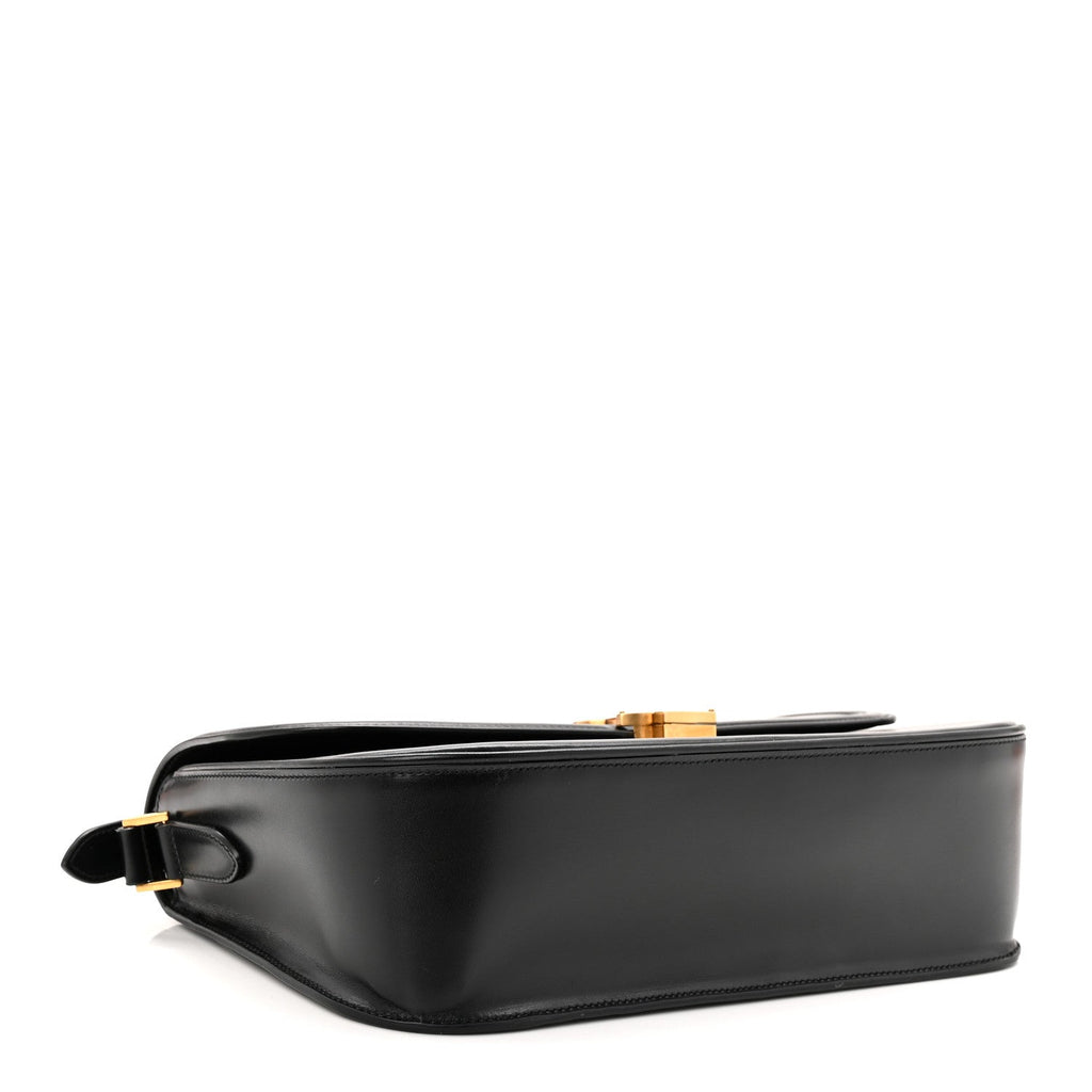 Box Calfskin Monogram Large Solferino Shoulder Bag Black