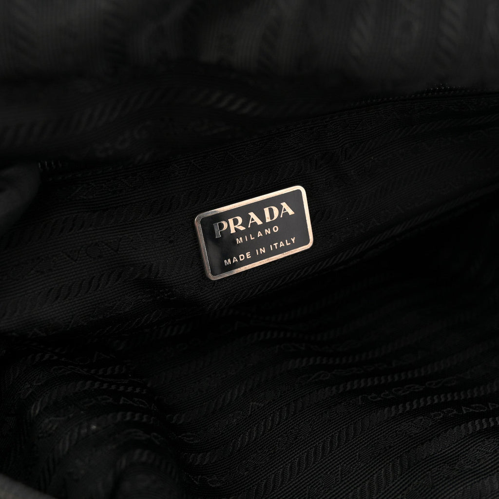 Tessuto Nylon Shoulder Bag  Black
