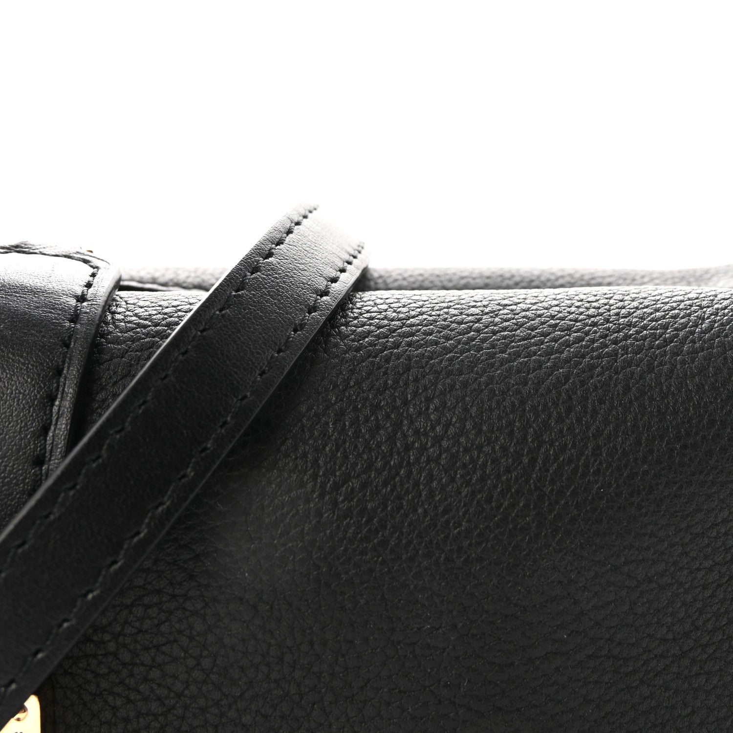 Grained Calfskin Side Trunk PM Black