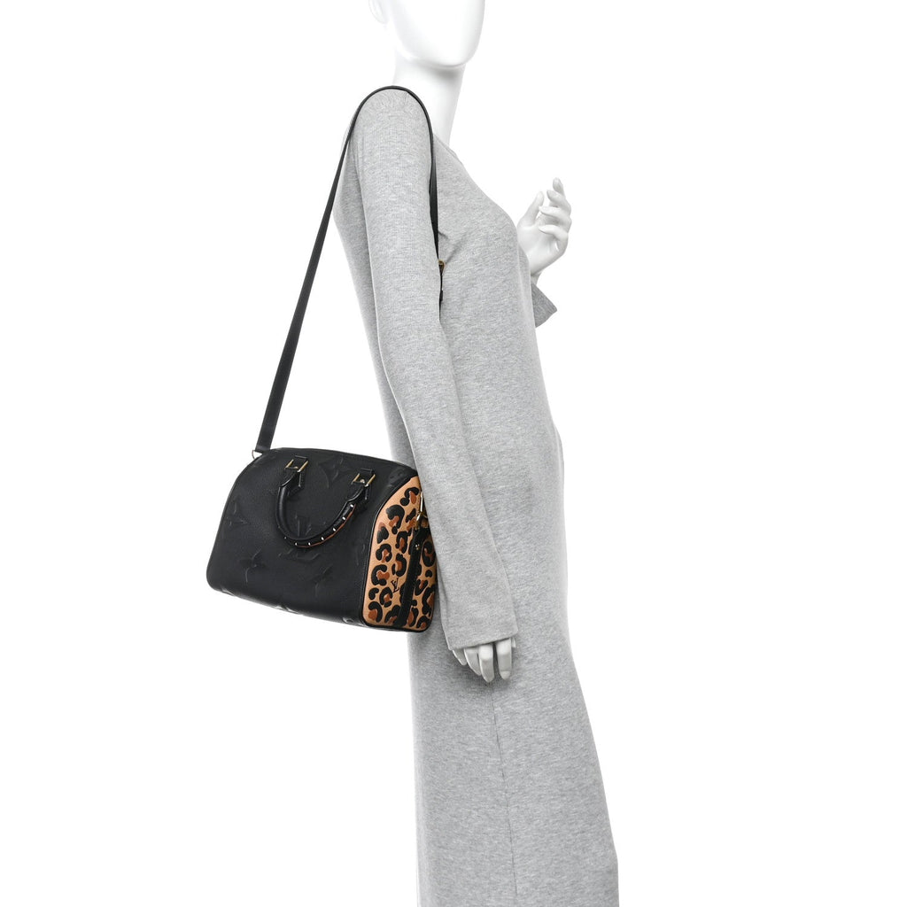 Empreinte Monogram Giant Wild At Heart Speedy Bandouliere 25 Black