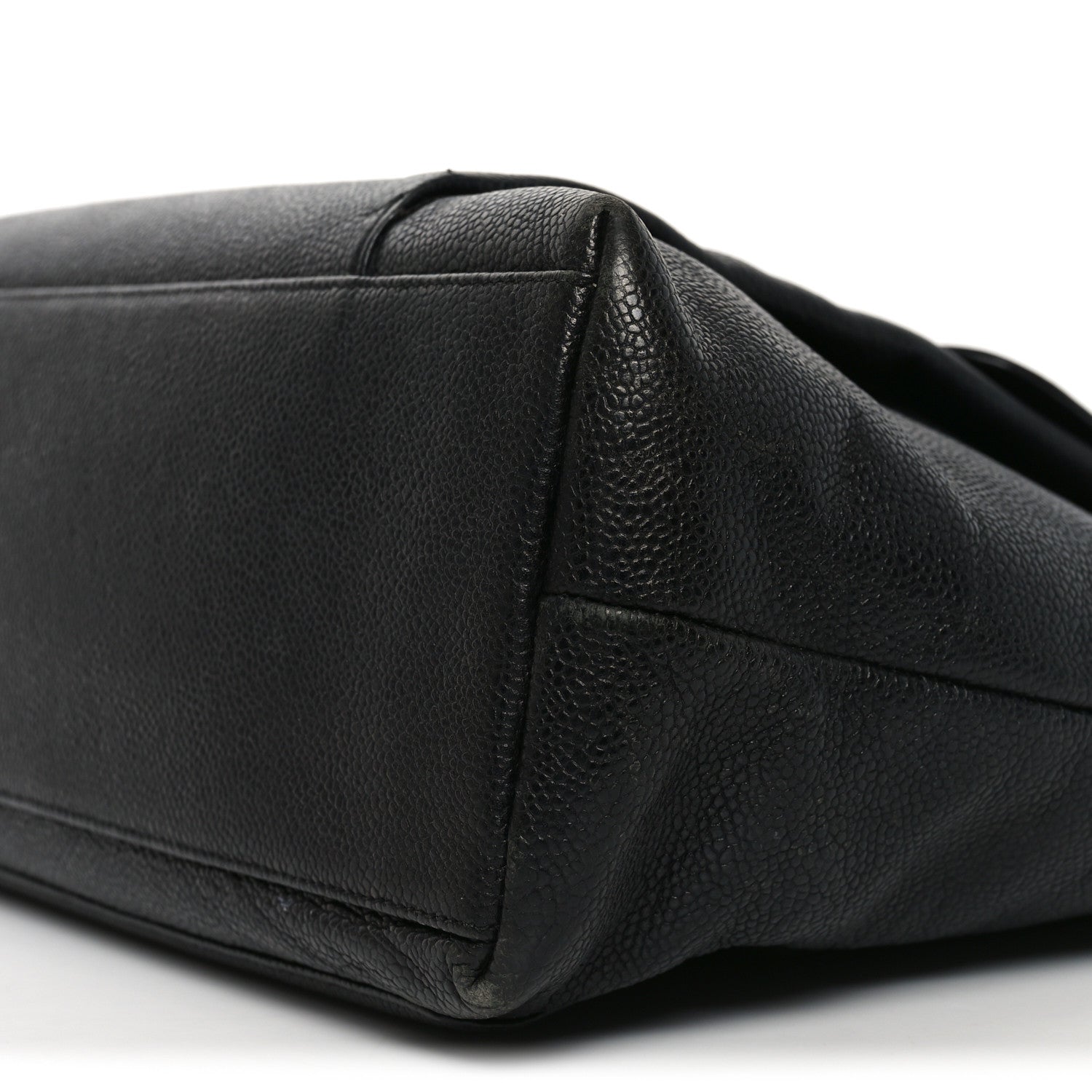 Caviar Flap Shoulder Bag Black