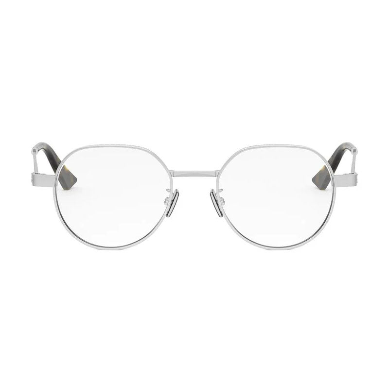 Dior Eyeglasses Square Full Rim, Silver Frame and Clear Demo Lens Lens NEODIOROR4FF000