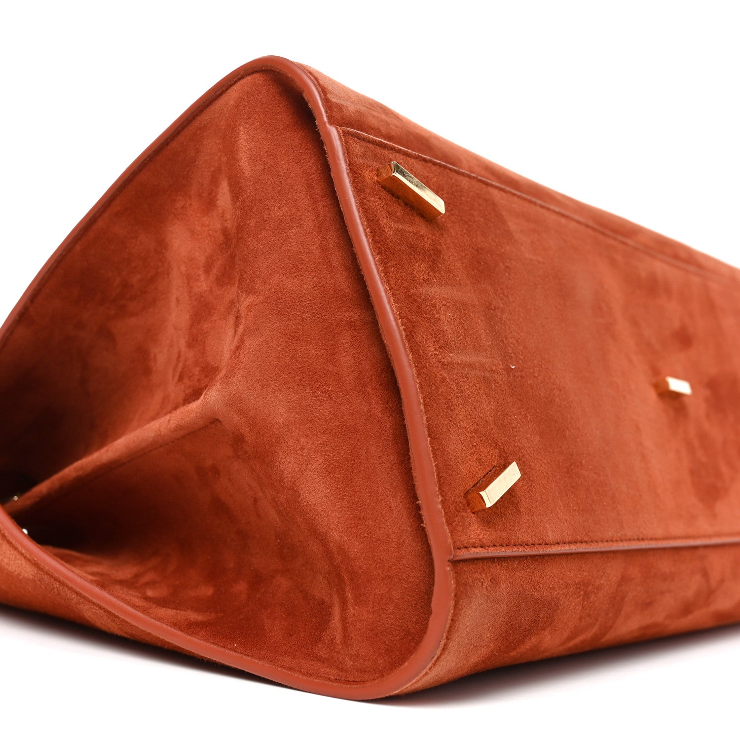 Suede Large Hug Soft Shoulder Bag Brick