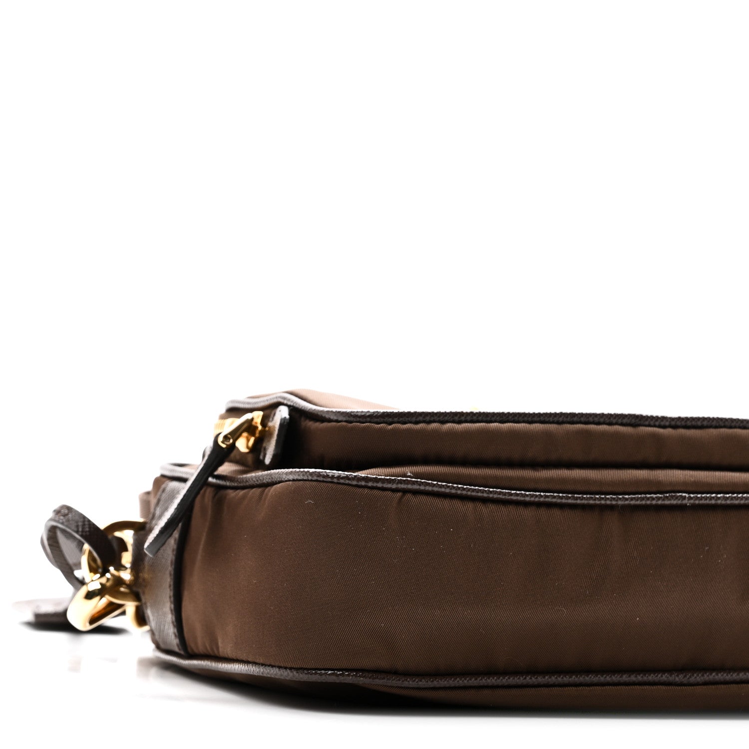 Re-Nylon Saffiano Mini Shoulder Bag Sienna